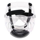 Sports Clear Plastic Face Shield Head Shield Removable Taekwondo Helmet Mask Protective Gear Sports Transparent Protective Mask