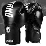 High Quality Adults Women/Men Boxing Gloves Leather MMA Muay Thai Boxe De Luva Mitts Sanda GYM Equipments 8 10 12 6 OZ boks