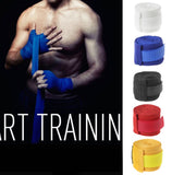 OOTDTY 2.5m Cotton Bandage Boxing Wrist Bandage Hand Wrap Combat Protect Boxing Kickboxing Muay Thai Handwraps Training Gloves