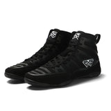 New Men Professional Boxing Wrestling Shoes Rubber Outsole Breathable Combat Sneakers Lace-up Training Fighting Boots