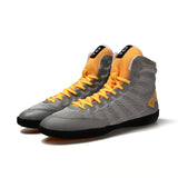 2019 Men Boxing Shoes Rubber Outsole Breathable Wrestling Shoes Male Wrestling Costume Black White Shoes for Wrestling