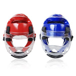 Taekwondo Helmet Adult Youth Children Sport Fight Face Head Protect Gear Detachable Transparent Mask for Boxing MMA karate