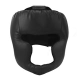 Black Sanda Training Helmet Boxing Protective Gear Mask Guard Protector Headgear For Adult Martial Arts Training Head