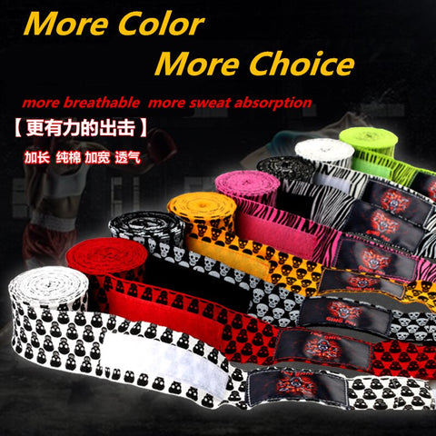 Colorful 5m/3m 2PCS Boxing Handwraps Bandage Punching Hand Wraps MuayThai MMA Boxing Training Gloves Wrist Protect Fist Punch