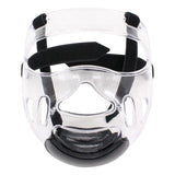 Sports Clear Plastic Face Shield Head Shield Removable Taekwondo Helmet Mask Protective Gear Sports Transparent Protective Mask