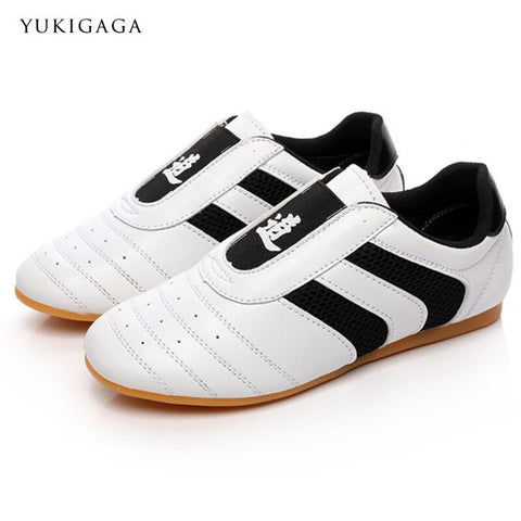 Lightweight Taekwondo Shoes PU Breathable Sport Kick Boxing Foot Protector Guard Adults Karate Shoes Training Sneakers