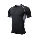 Hot Sale Short Sleeve T-Shirt Men O Neck Quick Drying Casual Tight Tee Tops Fitness Apparel Sportswear