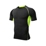 Hot Sale Short Sleeve T-Shirt Men O Neck Quick Drying Casual Tight Tee Tops Fitness Apparel Sportswear