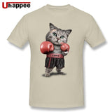 Tee Shirts Lovely BOXINGer CAT Team Urban Tees Man Short Sleeves Low Price Brand Unique Apparel