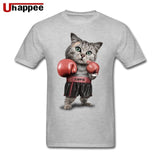 Tee Shirts Lovely BOXINGer CAT Team Urban Tees Man Short Sleeves Low Price Brand Unique Apparel