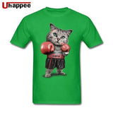 Tee Shirts Lovely BOXINGer CAT Team Urban Tees Man Short Sleeves Low Price Brand Unique Apparel