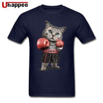 Tee Shirts Lovely BOXINGer CAT Team Urban Tees Man Short Sleeves Low Price Brand Unique Apparel