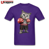 Tee Shirts Lovely BOXINGer CAT Team Urban Tees Man Short Sleeves Low Price Brand Unique Apparel