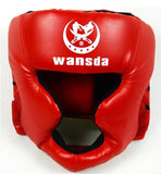 Good black boxing training Sanda protective gear helmet enclosed helmet MMA UFC Muay Thai fighting protective gear guard head