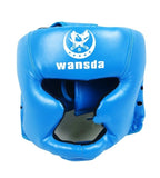 Good black boxing training Sanda protective gear helmet enclosed helmet MMA UFC Muay Thai fighting protective gear guard head
