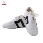 High quality taekwondo shoes Karate kick boxing shoes adult child taekwondo shoes and free with bags sports shoes foot protector