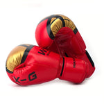 HIGH Quality Adults Women/Men Boxing Gloves Leather MMA Muay Thai Boxe De Luva Mitts Sanda Equipments8 10 12 6OZ