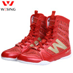 Wesing Professional Boxing Training Shoes for Athletes Anti-slip High Ankle Shoes Boxing Equipment Fitness Shoes Men Footwears