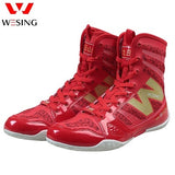 Wesing Professional Boxing Training Shoes for Athletes Anti-slip High Ankle Shoes Boxing Equipment Fitness Shoes Men Footwears