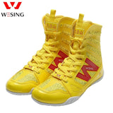 Wesing Professional Boxing Training Shoes for Athletes Anti-slip High Ankle Shoes Boxing Equipment Fitness Shoes Men Footwears