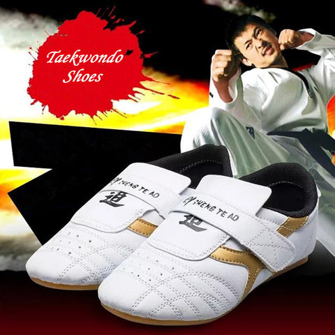 Taekwondo Shoes Martial Arts Shoes Gym Sport Boxing Kung Fu Tai Chi Running Shoes For Adults Kids Breathable Training Sneakers