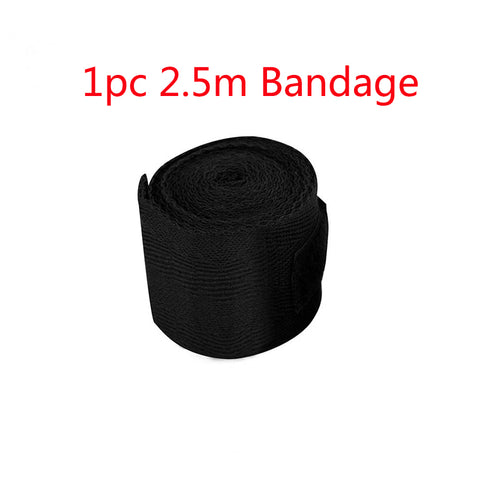 1pc 2.5m Cotton Bandage Boxing Wrist Bandage Hand Wrap Combat  Protect Boxing Kickboxing Muay Thai Handwraps Training Gloves